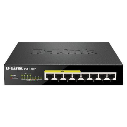 D-Link DGS-1008P/E hind ja info | Võrgulülitid | hansapost.ee