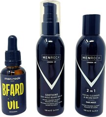 Habeme hoolduskomplekt Men Rock Beardy Beloved Soothing Oak Moss Beard Kit hind ja info | Men Rock Hügieenitarbed | hansapost.ee