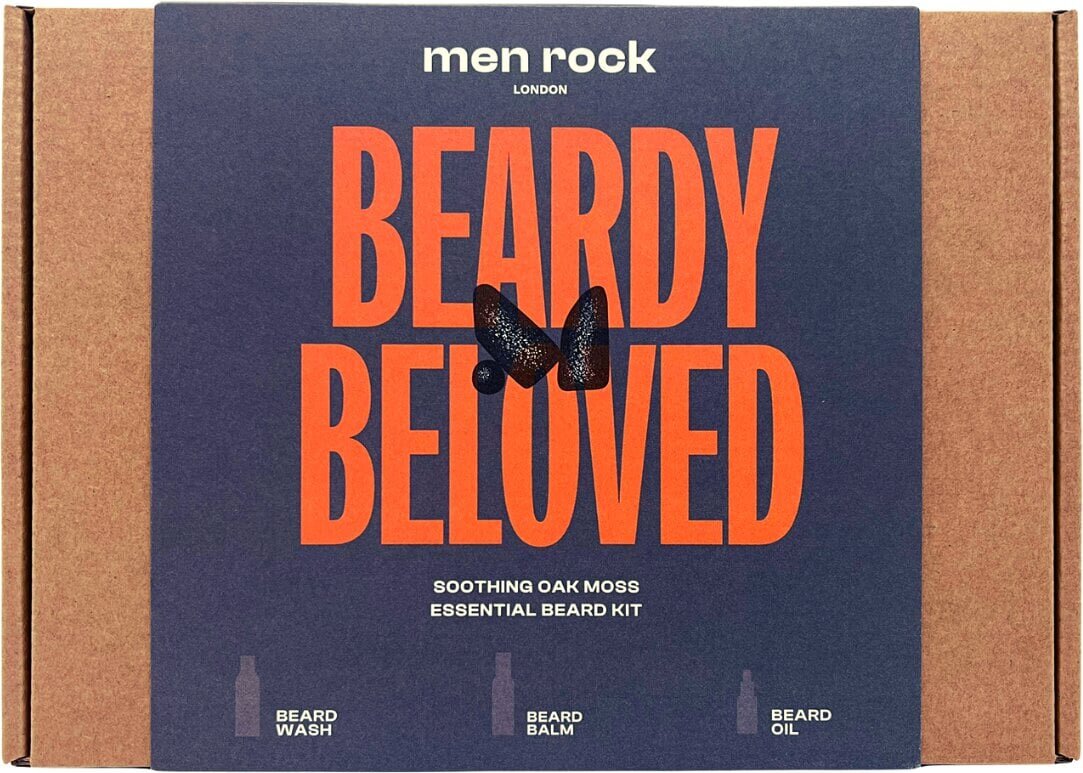 Habeme hoolduskomplekt Men Rock Beardy Beloved Soothing Oak Moss Beard Kit цена и информация | Raseerimisvahendid | hansapost.ee