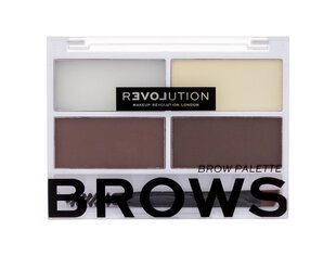 Kulmuvärvipalett Revolution Relove Cult Brow, 3,2 g, Dark hind ja info | Kulmupliiatsid, -puudrid ja -värvid | hansapost.ee