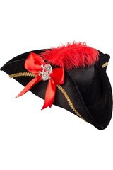 Piraadi müts, must/punane hind ja info | Kostüümid ja maskid | hansapost.ee