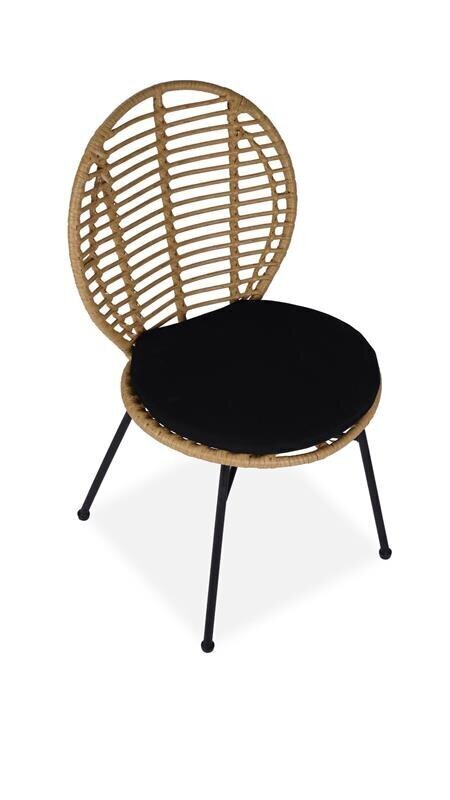 2 tooli komplekt Halmar K472, pruun/must hind ja info | Köögitoolid, söögitoolid | hansapost.ee