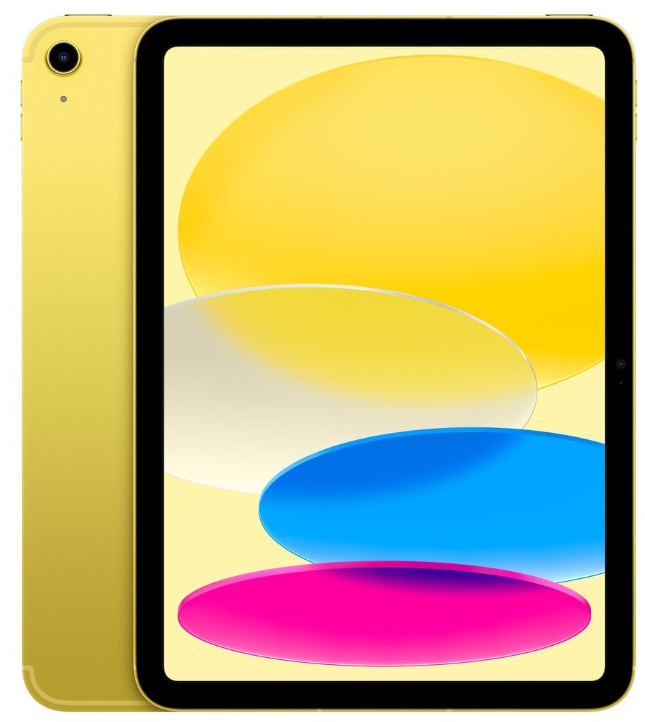 iPad 10.9" Wi-Fi + Cellular 64GB - Yellow 10th Gen - MQ6L3HC/A hind ja info | Tahvelarvutid | hansapost.ee