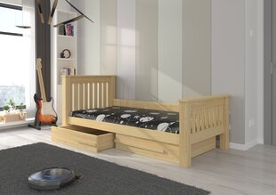 Детская кровать Carmel 217x104x97см + матрасик цена и информация | Детские кровати | hansapost.ee