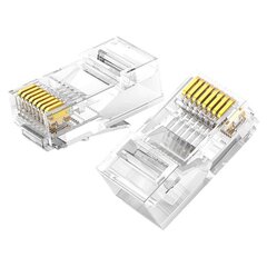 Ugreen 10x plug plug coupler end RJ45 8P8C Cat 6 transparent (50961) цена и информация | Кабели и провода | hansapost.ee