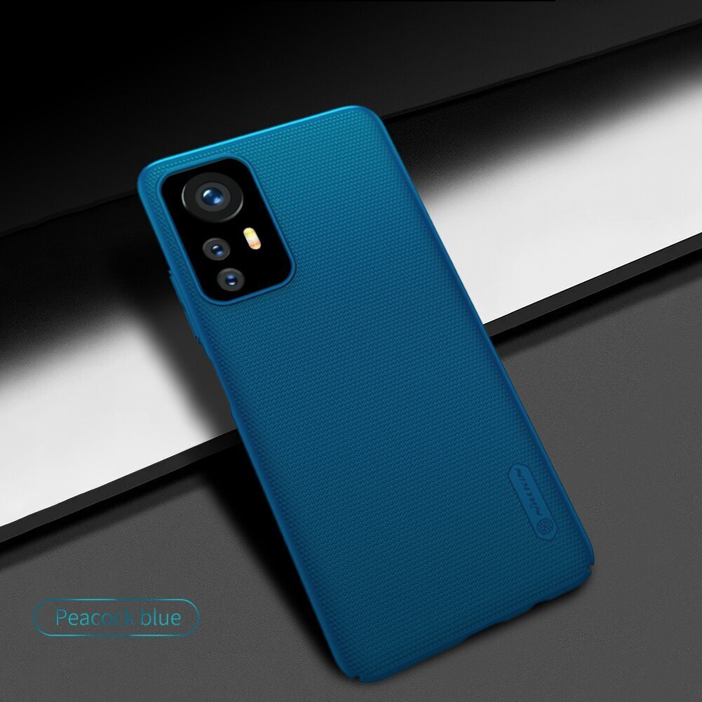 Nillkin Super Frosted Back Cover for Xiaomi 12/12X Peacock Blue hind ja info | Telefonide kaitsekaaned ja -ümbrised | hansapost.ee