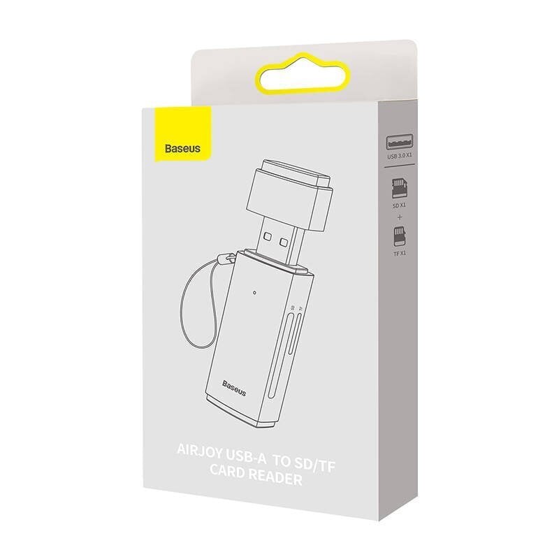 Baseus Lite Series SD/TF memory card reader, USB (gray) hind ja info | USB adapterid ja jagajad | hansapost.ee