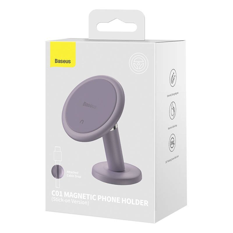 Baseus C01 Magnetic Car Holder for Dashboard (Purple) цена и информация | Telefonihoidjad | hansapost.ee