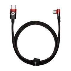 Baseus MVP2 USB-C to USB-C Cable, 100W, 1m (Black / Red) hind ja info | Mobiiltelefonide kaablid | hansapost.ee