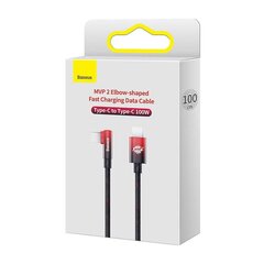 Baseus MVP2 USB-C to USB-C Cable, 100W, 1m (Black / Red) цена и информация | Кабели для телефонов | hansapost.ee