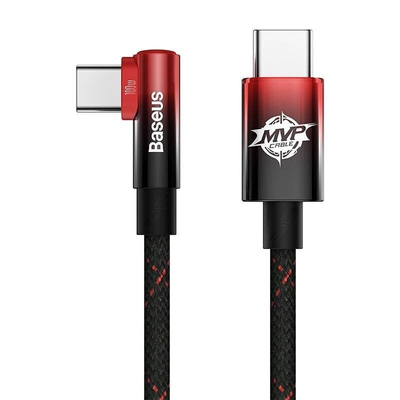 Baseus MVP2 USB-C to USB-C Cable, 100W, 1m (Black / Red) цена и информация | Mobiiltelefonide kaablid | hansapost.ee