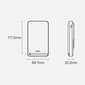 Baseus Magnetic Bracket Wireless Fast Charge Power Bank 10000mAh 20W  White  (With Baseus Xiaobai series fast charging Cable Type-C to Type-C 60W(20V/3A) 50cm  White) Overseas Edition цена и информация | Akupangad | hansapost.ee