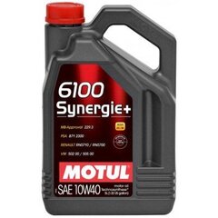 Масло Motul 6100 Synergie+ 10W40 5ltr (108647) цена и информация | Моторные масла | hansapost.ee