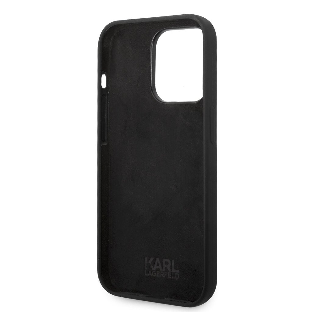 Karl Lagerfeld Liquid Silicone Choupette Case for iPhone 14 Pro Max Black hind ja info | Telefonide kaitsekaaned ja -ümbrised | hansapost.ee