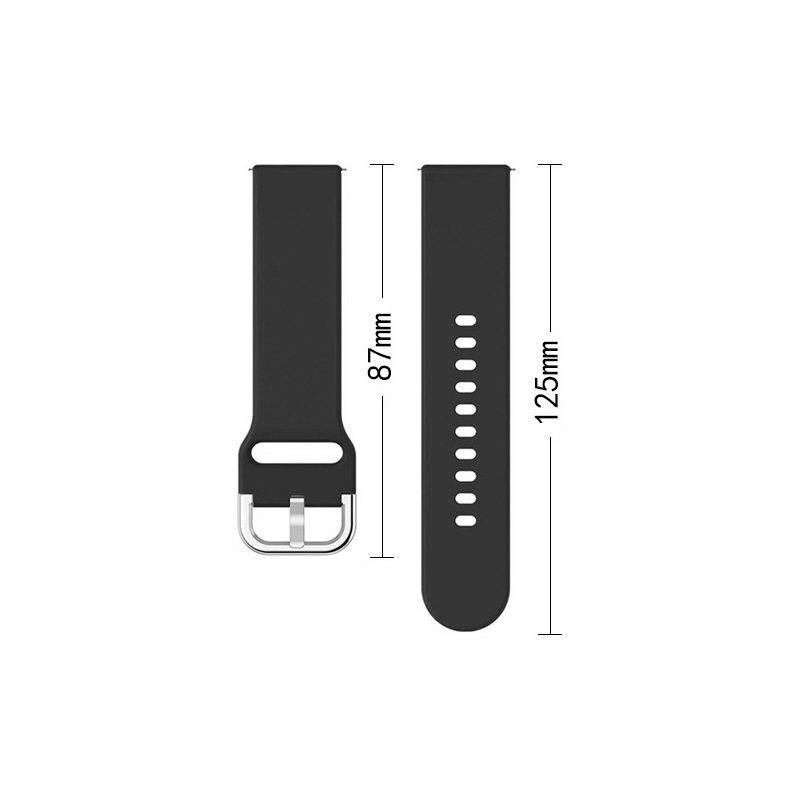 Silicone Strap TYS smart watch band universal 20mm red hind ja info | Nutikellade aksessuaarid ja tarvikud | hansapost.ee