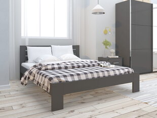 Двуспальная кровать Memphis 160, черный цвет цена и информация | Кровати | hansapost.ee