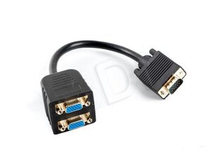 VGA Pikendusjuhe Lanberg AD-0020-BK 0,2 m hind ja info | USB adapterid ja jagajad | hansapost.ee