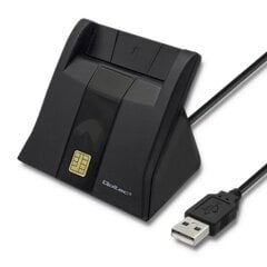 Qoltec Kiipkaardi skanner USB2.0 Plug & play price and information | Nutiseadmed ja lisatarvikud | hansapost.ee