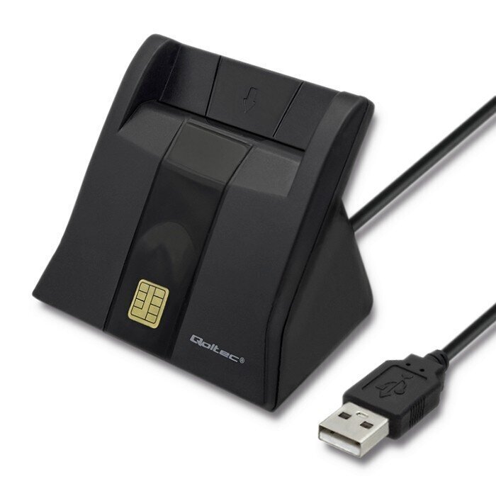 Qoltec Kiipkaardi skanner USB2.0 Plug & play hind ja info | Nutiseadmed ja lisatarvikud | hansapost.ee