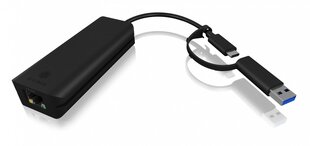 Кабель IcyBox IB-LAN100-C3 USB TYPE-C к локальной сети цена и информация | Icy Box Компьютерная техника | hansapost.ee