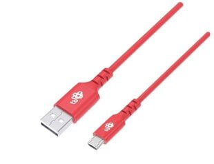 TB Micro USB kaabel 1 m punane hind ja info | Mobiiltelefonide kaablid | hansapost.ee