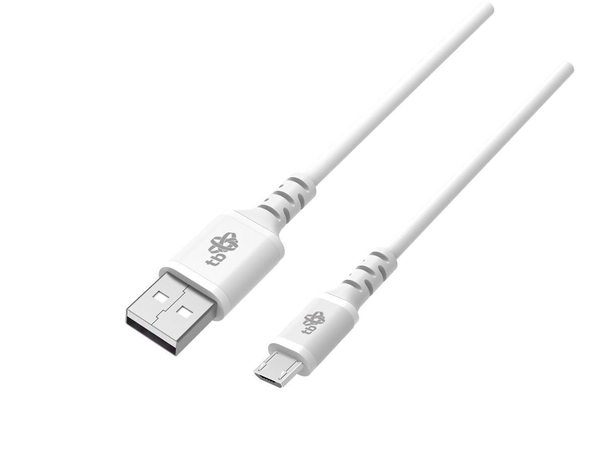 TB Micro USB kaabel 1 m valge hind ja info | Mobiiltelefonide kaablid | hansapost.ee