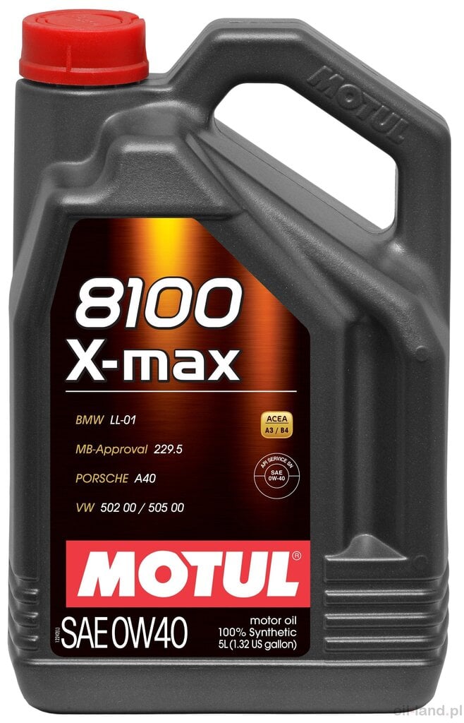 Õli Motul 8100 X-MAX 0W40 5L цена и информация | Mootoriõlid | hansapost.ee