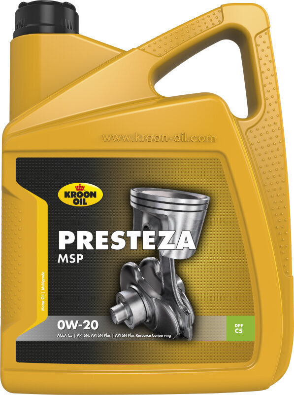 Kroon-Oil Presteza MSP 0W-20 mootoriõli, 5L hind ja info | Mootoriõlid | hansapost.ee