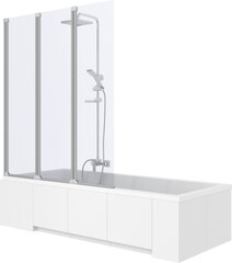 Складная ширма для ванны Rea Agat-3 120 цена и информация | Душевые двери и стены | hansapost.ee