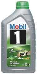Õli ESP 0W / 20 Sünteetiline mootoritele 1 l MOBIL 0W20 hind ja info | Mootoriõlid | hansapost.ee