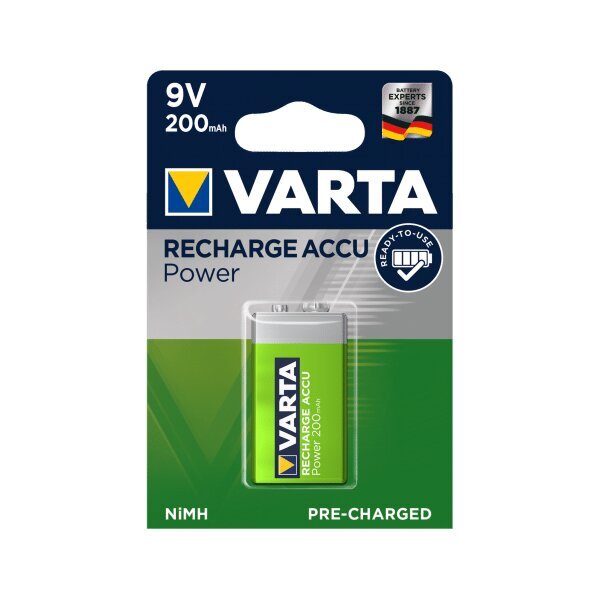 Aku Varta, 9V, 200mAh hind ja info | Patareid | hansapost.ee