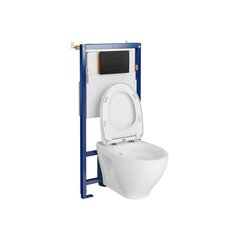 Seinale kinnitatav WC komplekt Carlo New Cersanit price and information | Toilet bowl | hansapost.ee