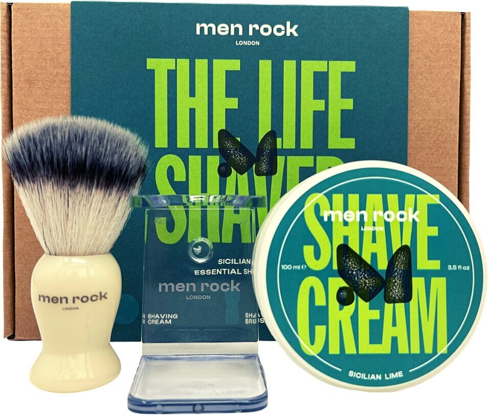Raseerimiskomplekt Men Rock The Life Shaver Sicilian Lime Essential Shaving Kit цена и информация | Raseerimisvahendid | hansapost.ee