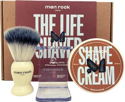 Raseerimiskomplekt Men Rock The Life Shaver Sandalwood Essential Shaving Kit hind ja info | Raseerimisvahendid | hansapost.ee