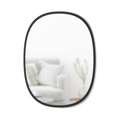 Настенное овальное зеркало Umbra, 61x46 см, черное цена и информация | Зеркала | hansapost.ee