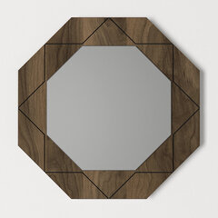 Зеркало Kalune Design Pablo, коричневое цена и информация | Подвесные зеркала | hansapost.ee