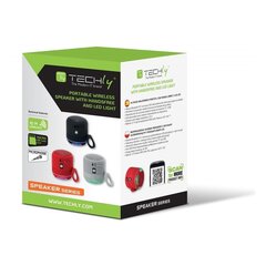 Techly Bluetooth 5W TWS LED MP3 USB/microSD, punane hind ja info | Techly Heli- ja videoseadmed, klaviatuurid ja hiired | hansapost.ee