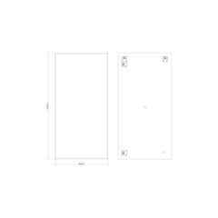 Peegel Dubiel Vitrum Rectangular, 60x120 cm, hõbedane värv hind ja info | Peeglid | hansapost.ee