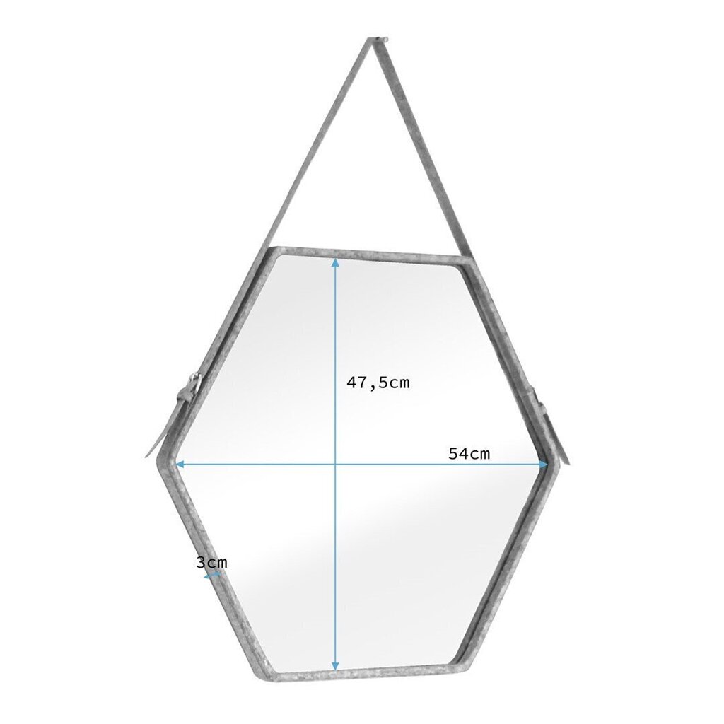 Peegel Homede Eib, 54 cm, pruun hind ja info | Peeglid | hansapost.ee