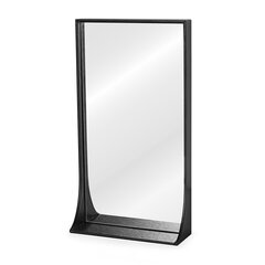 Зеркало Homede Pisca, 40,5x25,5, черное цена и информация | Подвесные зеркала | hansapost.ee