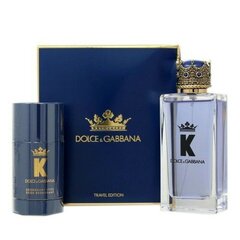Подарочный набор Dolce Gabbana K by Dolce Gabbana EDT 100 мл и дезодорант 75 г цена и информация | Мужские духи | hansapost.ee