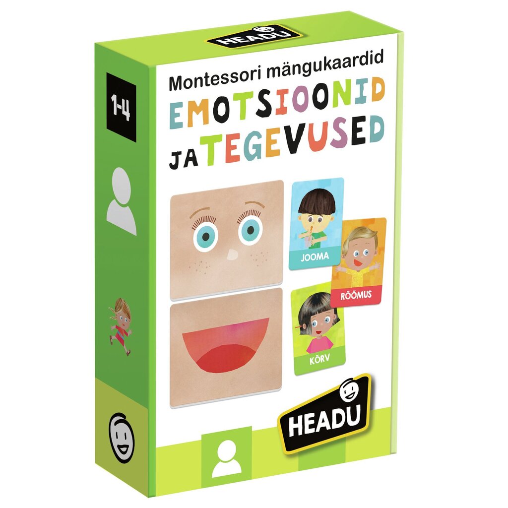 Kaardid "Emotsioonid ja teod" Headu "Montessori", EE цена и информация | Lauamängud ja mõistatused perele | hansapost.ee