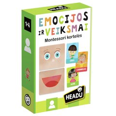 Kaardid "Emotsioonid ja teod" Headu "Montessori", LT hind ja info | Lauamängud ja mõistatused perele | hansapost.ee