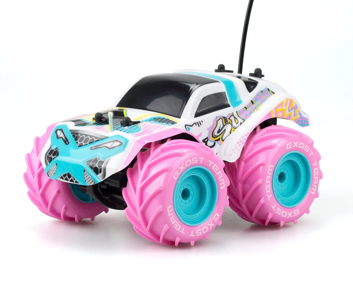 SILVERLIT EXOST Raadioteel juhitav sõiduk Aqua Typhoon Amazone, roosa, skaala 1:24 цена и информация | Mänguasjad tüdrukutele | hansapost.ee