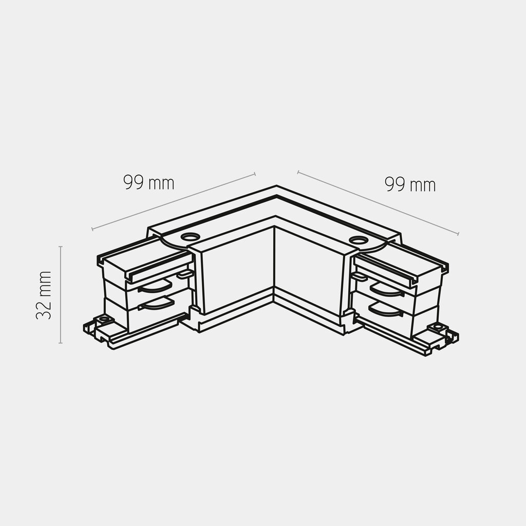 Nurgaühendus kolmefaasilistele siinidele TK Lighting Tracer 3606 цена и информация | Süvistatavad LED valgustid | hansapost.ee