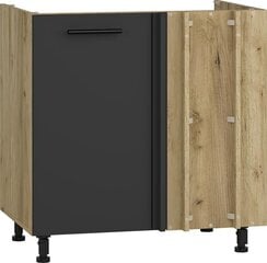 Кухонный шкаф под мойкой Halmar DKN-100/82, черный/коричневый цвет цена и информация | Кухонные шкафчики | hansapost.ee