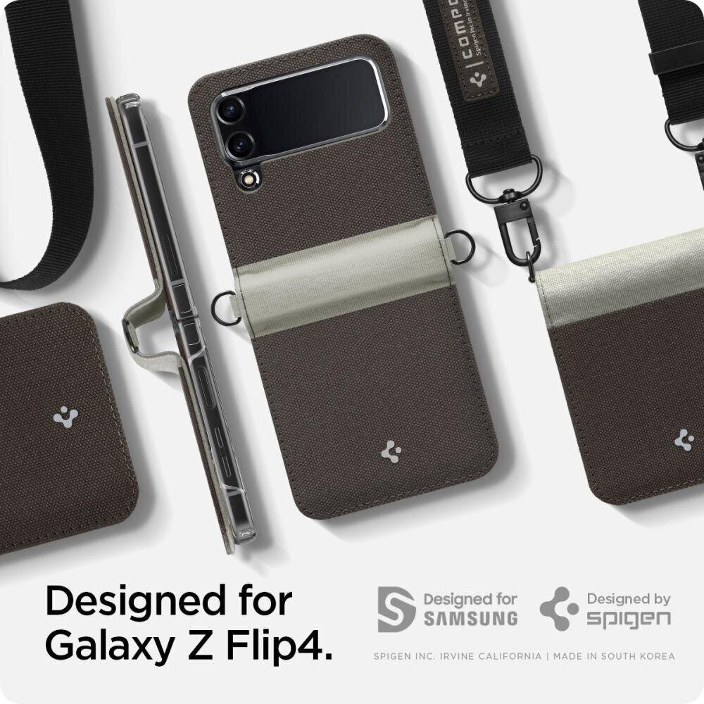 Telefoniümbris SPIGEN Compoty - SAMSUNG Z FLIP 4 tan hind ja info | Telefonide kaitsekaaned ja -ümbrised | hansapost.ee