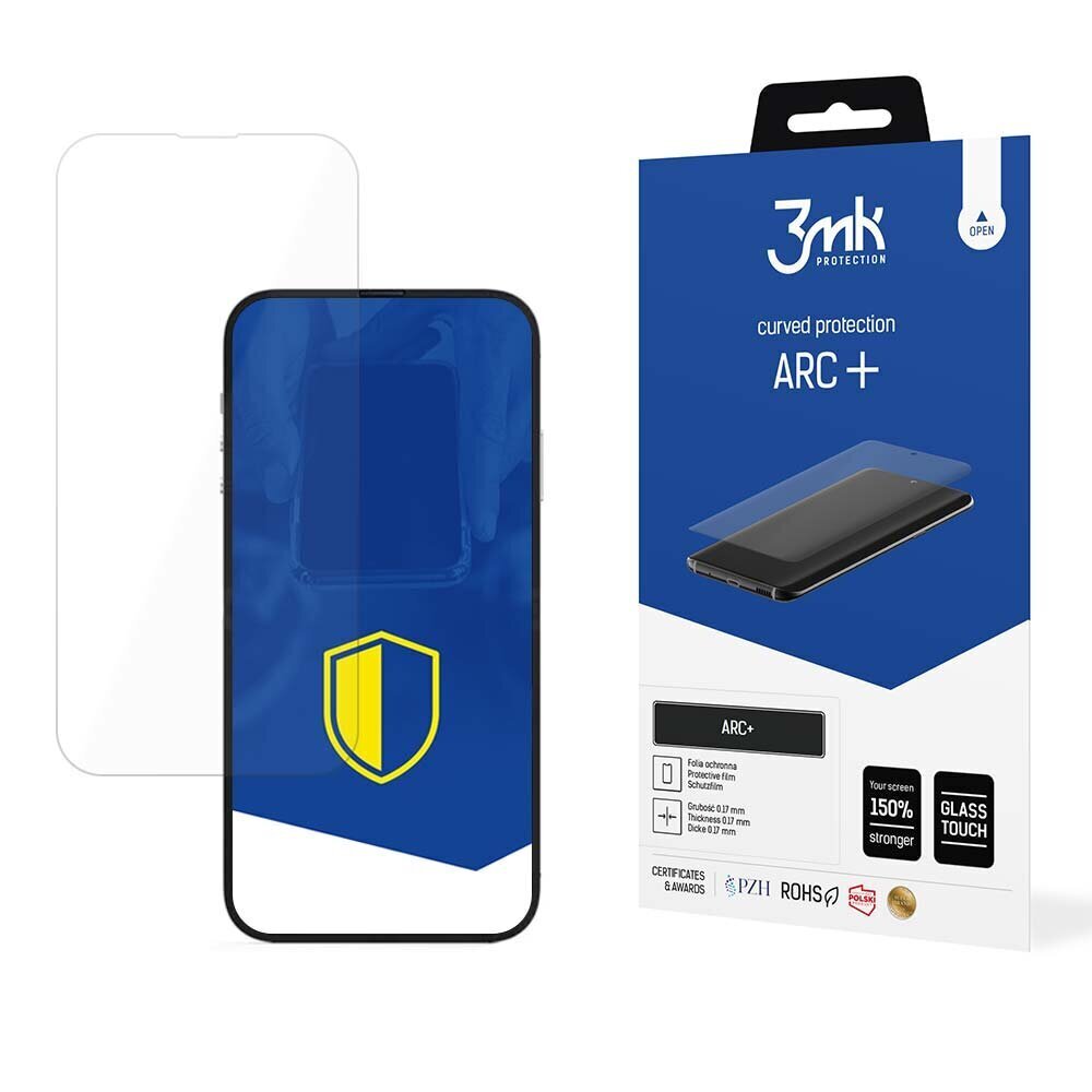 Apple iPhone 14/14 Pro - 3mk ARC+ screen protector цена и информация | Ekraani kaitseklaasid ja kaitsekiled | hansapost.ee