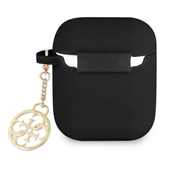 Kõrvaklapid Guess 4G Charm silicone 1/2 must hind ja info | Kõrvaklappide tarvikud | hansapost.ee