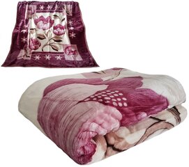 Pleed, roosa, 160x210 cm hind ja info | Pleedid, voodikatted ja päevatekid | hansapost.ee